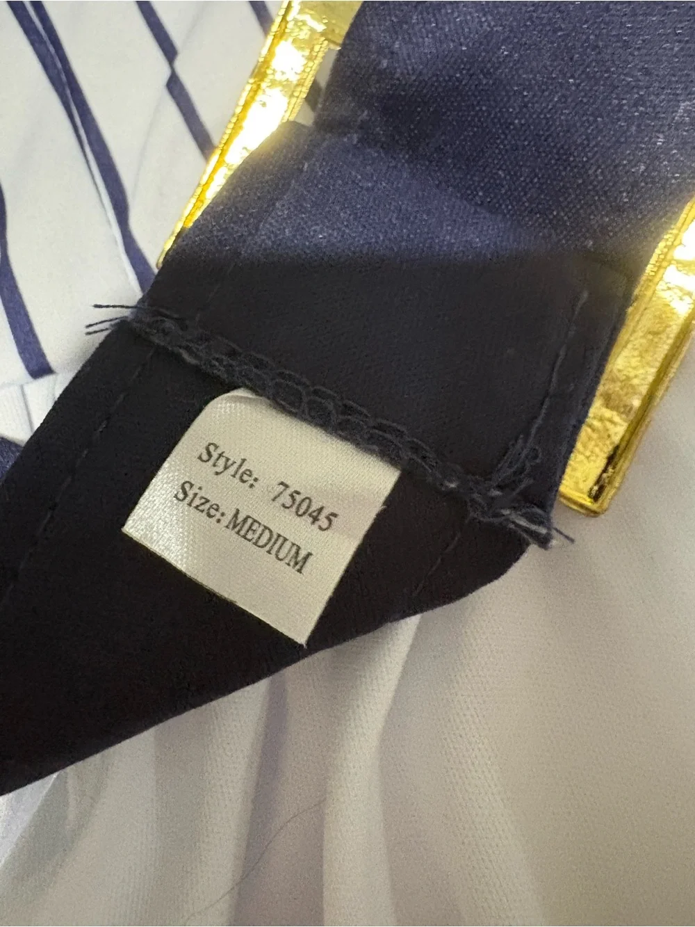 Dreamgirl White & Navy All-Star Baseball Dress Costume